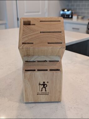 J.A. Henckels International Wooden Knife Block - Natural Wood